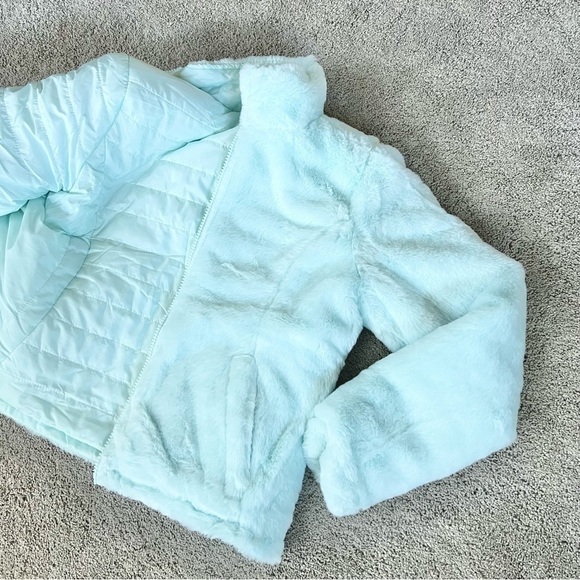 Liv & Lottie Big Girls Reversible Jacket Light Aqua Size 8 NWT - Picture 4 of 7